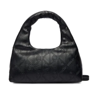 Torebka Calvin Klein Emblem Aop Puffer Bag With Strap LV04F3200G Czarny