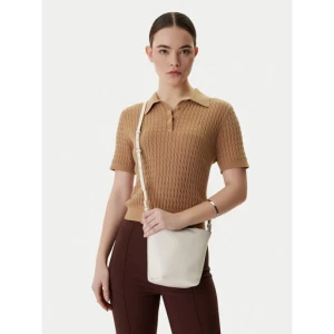 Torebka Calvin Klein Emblem Aop Sm Bucket Crossbody LV04F3506G Biały