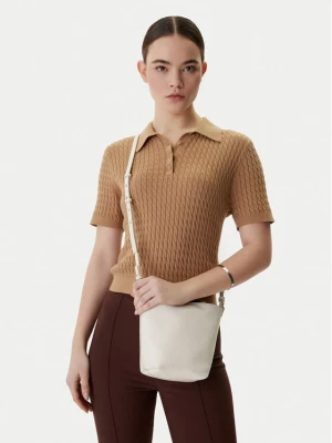 Torebka Calvin Klein Emblem Aop Sm Bucket Crossbody LV04F3506G Biały
