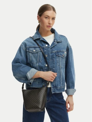 Torebka Calvin Klein Emblem Aop Sm Bucket Crossbody LV04F3506G Czarny