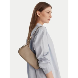 Torebka Calvin Klein Emblem Aop Small Shoulder Bag LV04F3324G Beżowy