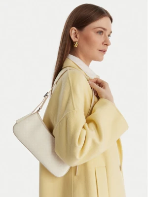 Torebka Calvin Klein Emblem Aop Small Shoulder Bag LV04F3324G Écru Kremowy