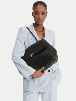Torebka Calvin Klein Emblem Hw Pebble Satchel LV04F3494G Czarny