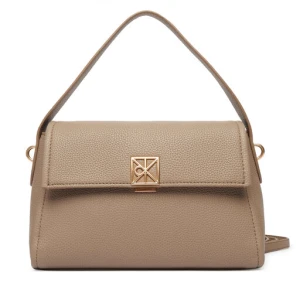 Torebka Calvin Klein Emblem Hw Pebble Shoulder Bag 25 LV04F3425G Beżowy