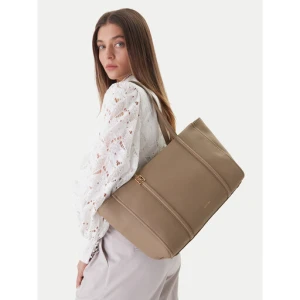 Torebka Calvin Klein Emblem Hw Pebble Tote LV04F3424G Beżowy