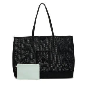 Torebka Calvin Klein Emblem Mesh Xl Tote LV04F3422G Czarny
