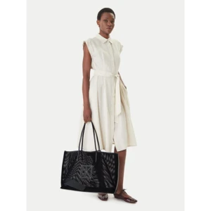 Torebka Calvin Klein Emblem Mesh Xl Tote LV04F3422G Czarny