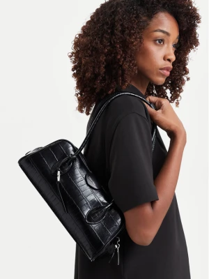 Torebka Calvin Klein Emblem Trio Croco Shoulder Bag LV04F3780G Czarny