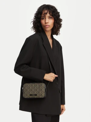 Torebka Calvin Klein Emblem Trio Pebble Shoulder Bag LV04F3533G Khaki