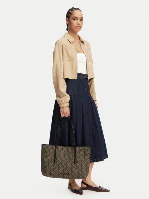 Torebka Calvin Klein Emblem Trio Pebble Shoulder Bag LV04F3750G Brązowy