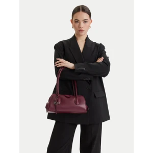 Torebka Calvin Klein Emblem Trio Shoulder Bag LV04F3369G Bordowy