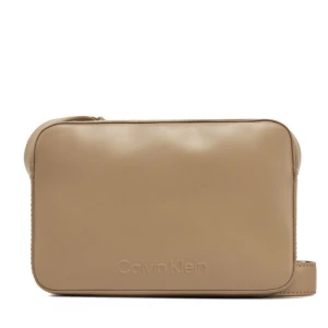 Torebka Calvin Klein Embossed Logo Camera Bag K60K612555 Brązowy