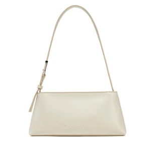Torebka Calvin Klein Embossed Logo Shoulder Bag K60K612550 Écru
