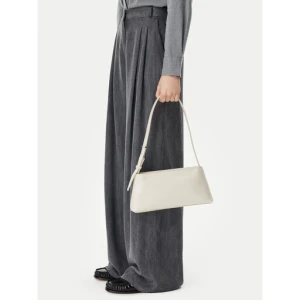 Torebka Calvin Klein Embossed Logo Shoulder Bag K60K612550 Écru