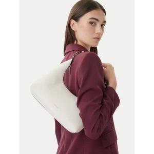 Torebka Calvin Klein Foil Logo Conv Shou?Lder Bag LV04F3272G Biały