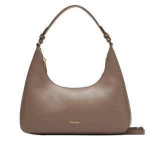 Torebka Calvin Klein Foil Logo Conv Shoulder Bag LV04F3272G Beżowy