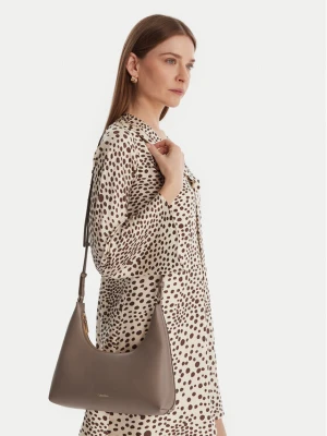 Torebka Calvin Klein Foil Logo Conv Shoulder Bag LV04F3272G Beżowy