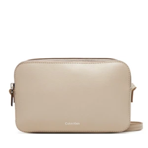 Torebka Calvin Klein Foil Logo Elongated Camera Bag LV04F3276G Beżowy