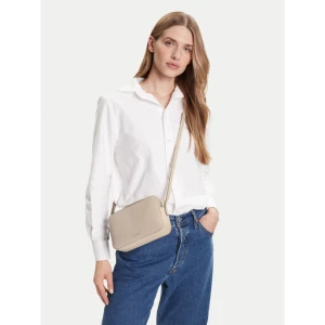 Torebka Calvin Klein Foil Logo Elongated Camera Bag LV04F3276G Beżowy