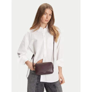 Torebka Calvin Klein Foil Logo Elongated Camera Bag LV04F3276G Bordowy