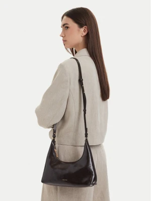 Torebka Calvin Klein Foil Logo Glossy Conv Shoulder B LV04F3737G Brązowy