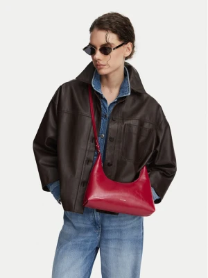 Torebka Calvin Klein Foil Logo Glossy Conv Shoulder B LV04F3737G Czerwony
