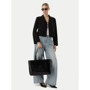 Torebka Calvin Klein Foil Logo Glossy LV04F3537G Czarny