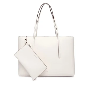 Torebka Calvin Klein Foil Logo Tote W/Pouch LV04F3274G Biały