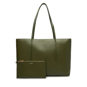 Torebka Calvin Klein Foil Logo Tote W/Pouch LV04F3274G Zielony