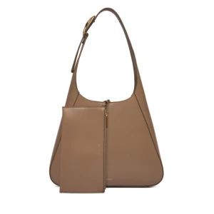 Torebka Calvin Klein Hardware Adj Strap Medium Bag LV04F3402G Beżowy