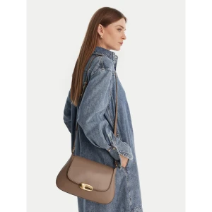 Torebka Calvin Klein Hardware Flap Meidum Crossbody LV04F3401G Beżowy