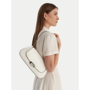 Torebka Calvin Klein Hardware Flap Shoulder Bag LV04F3146G Biały