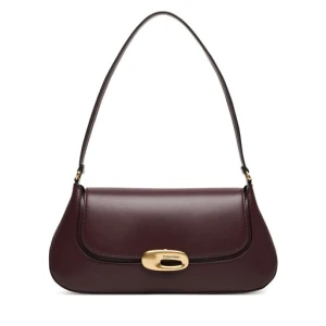 Torebka Calvin Klein Hardware Flap Shoulder Bag LV04F3146G Bordowy