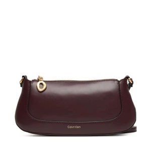 Torebka Calvin Klein Hardware Zip Crossbody LV04F1046G Bordowy