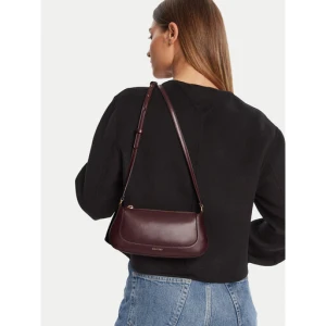 Torebka Calvin Klein Hardware Zip Crossbody LV04F1046G Bordowy