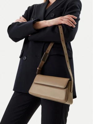 Torebka Calvin Klein Jeans Belted Small Shoulder Bag LV04K3110G Beżowy