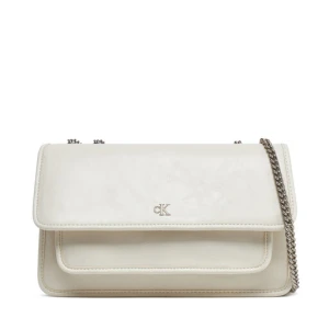 Torebka Calvin Klein Jeans Chain Ew Flap Conv Chain Bag LV04K3084G Écru