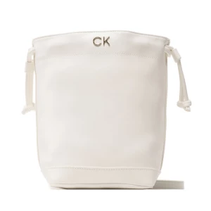Torebka Calvin Klein Jeans Re-Lock Drawstring Bag Mini K60K610450 Biały