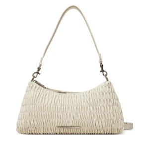 Torebka Calvin Klein Jeans Rouched Shoulder Bag LV04K3088G Écru