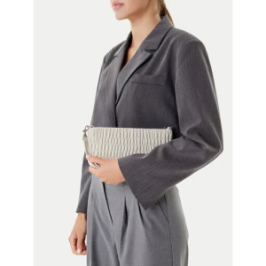 Torebka Calvin Klein Jeans Rouched Zip Top Bag LV04K3090G Écru