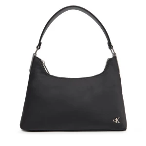 Torebka Calvin Klein Jeans Satin Nylon Small Shoulder Bag LV04K3219G Czarny