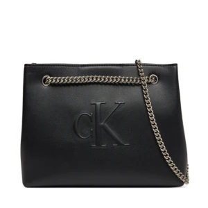 Torebka Calvin Klein Jeans Sculpted Chain Shoulder Bag LV04K3163G Czarny