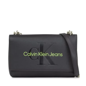 Torebka Calvin Klein Jeans Sculpted Ew Flap Conv25 Mono K60K611866 Black/Dark Juniper 0GX