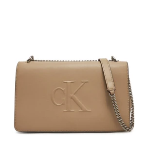 Torebka Calvin Klein Jeans Sculpted Ew Flap25 Shoulder Bag LV04K3035G Beżowy