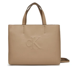 Torebka Calvin Klein Jeans Sculpted Mini Ew Tote LV04K3111G Beżowy