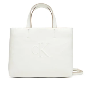 Torebka Calvin Klein Jeans Sculpted Mini Ew Tote LV04K3111G Biały