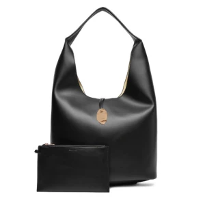 Torebka Calvin Klein Jeans Stone Lock Slouchy Large Shoulde LV04K3149G Czarny