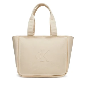 Torebka Calvin Klein Jeans Summer Canvas Tote LV04K3098G Beżowy