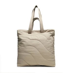 Torebka Calvin Klein Jeans Ultralight Sq Tote40 Qt K60K610850 Beżowy