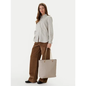 Torebka Calvin Klein Minimal Monogram Chain Tote LV04F3204G Beżowy